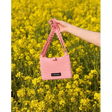 韓國PLEATS MAMA - NewMelodyBag S LightPink